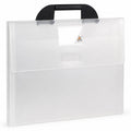 Colby Art A4 Gusseted Art Carry Satchel Clear