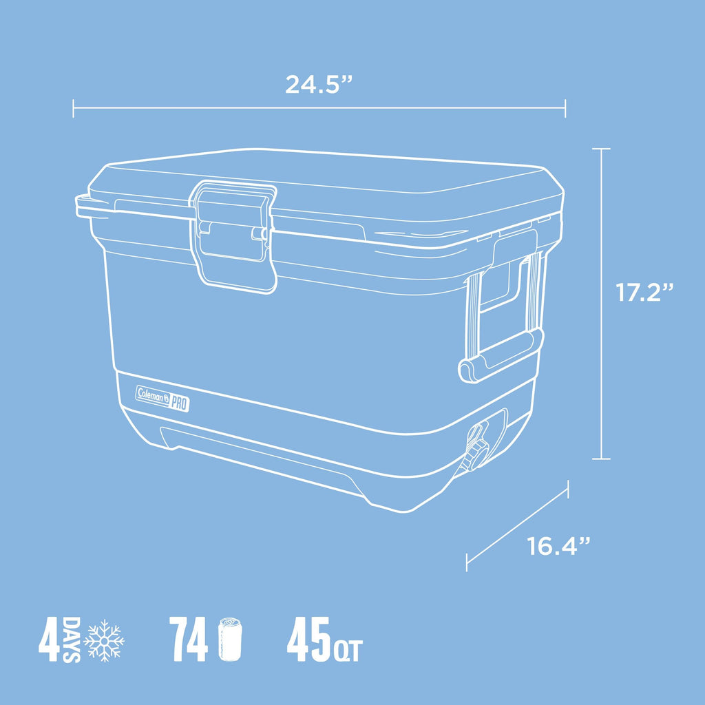 Coleman Pro 42L Hard Cooler Sky Blue