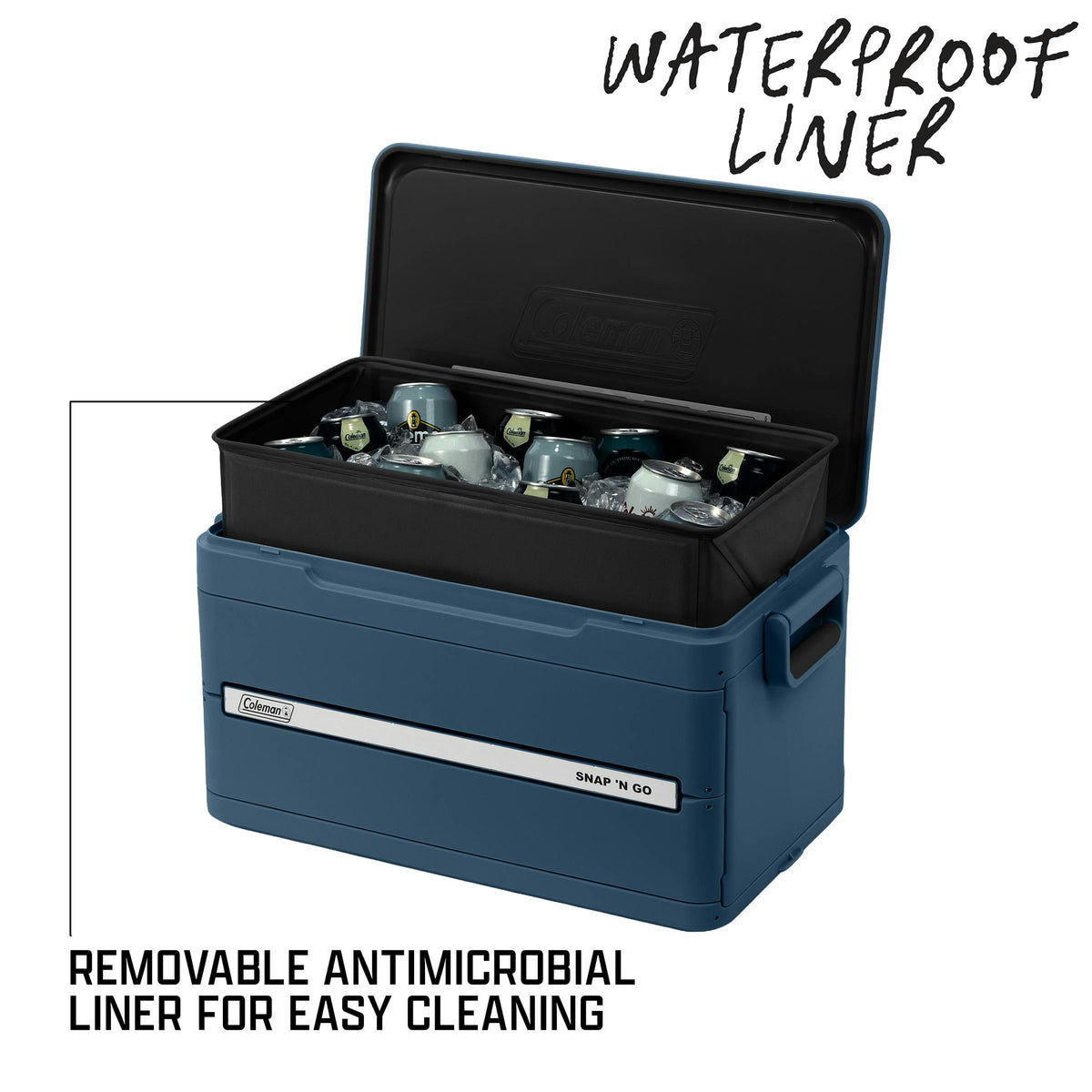 Coleman Snap 'N Go 42L Collapsible Cooler Sapphire