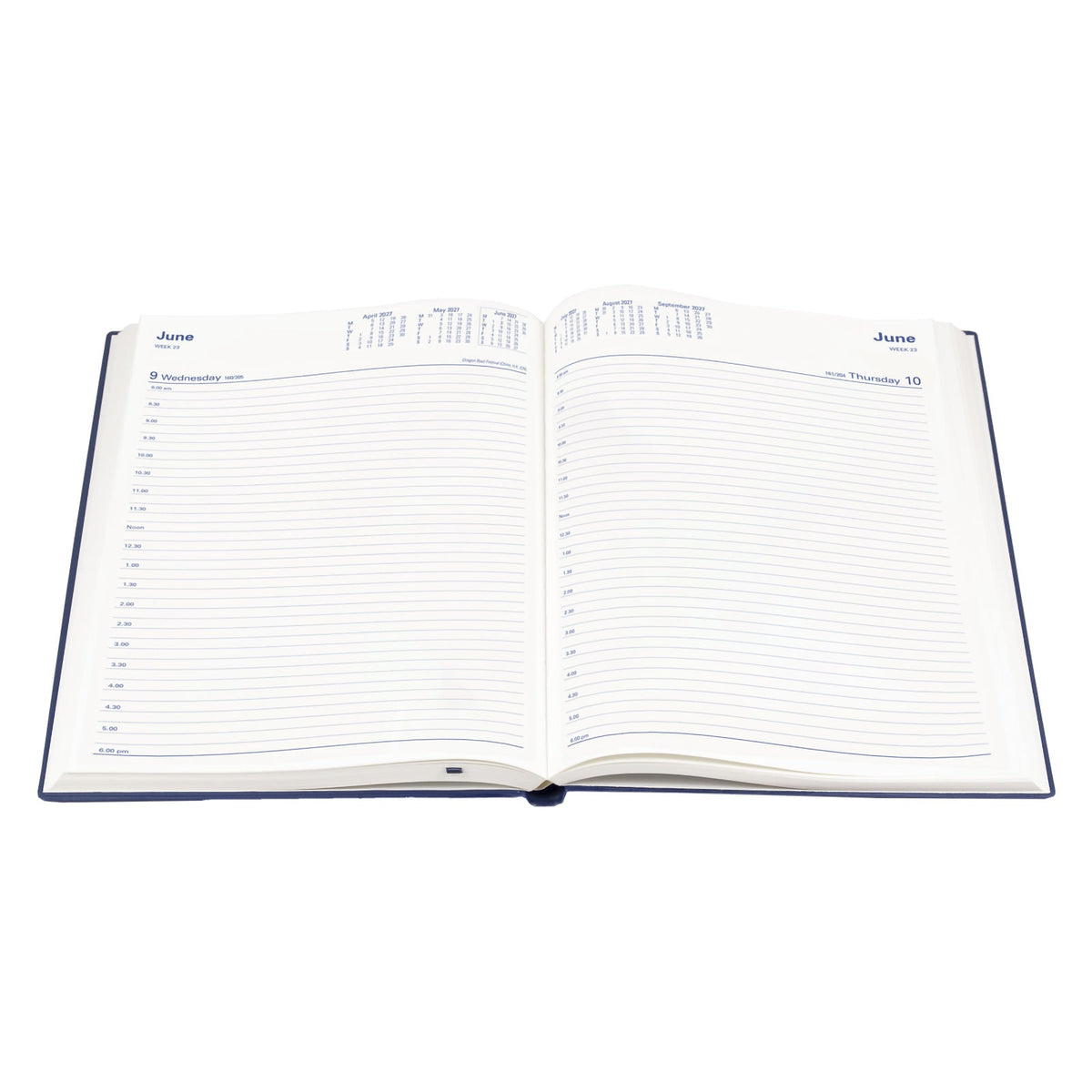 Collins Belmont Diary 2027 A4 Day to a Page Navy