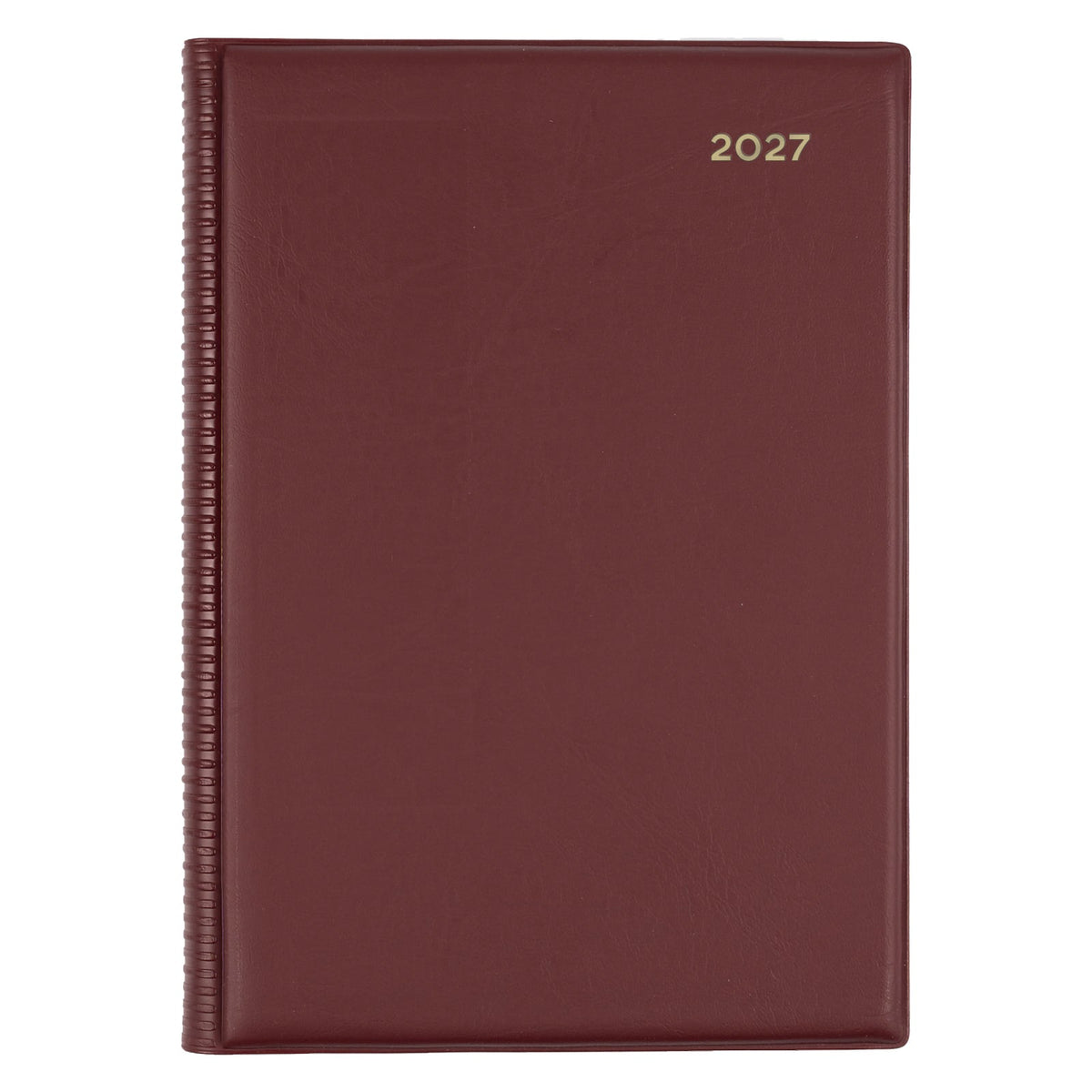 Collins Belmont Diary 2027 A5 Day to a Page Burgundy
