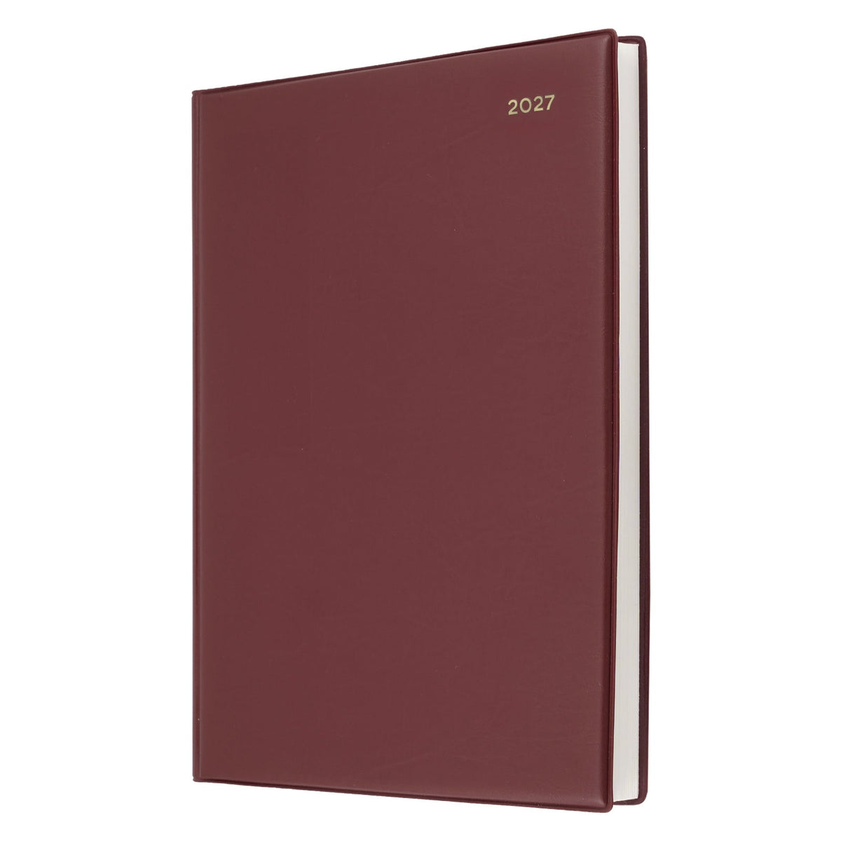 Collins Belmont Diary 2027 A4 Day to a Page Burgundy