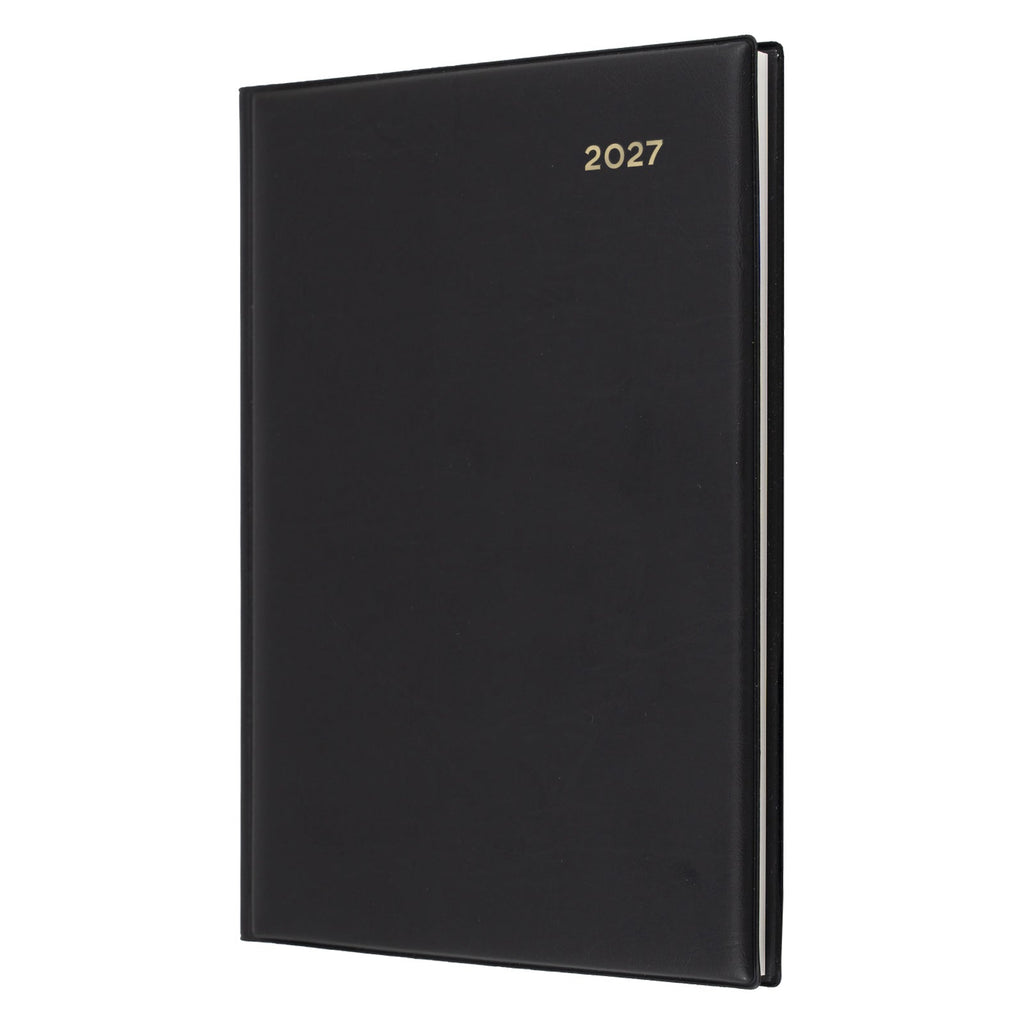Collins Belmont Diary 2027 A5 2 Days to a Page Black