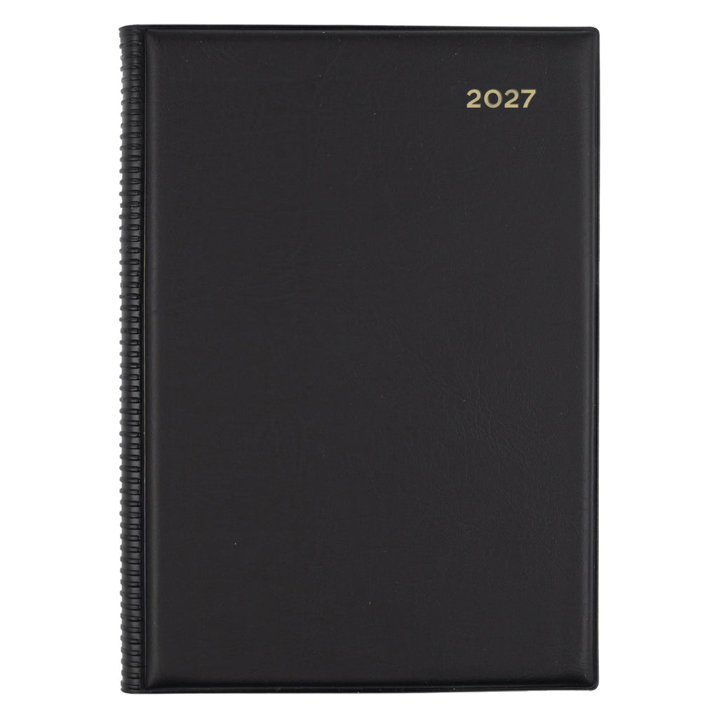 Collins Belmont Diary 2027 A5 Day to a Page Black