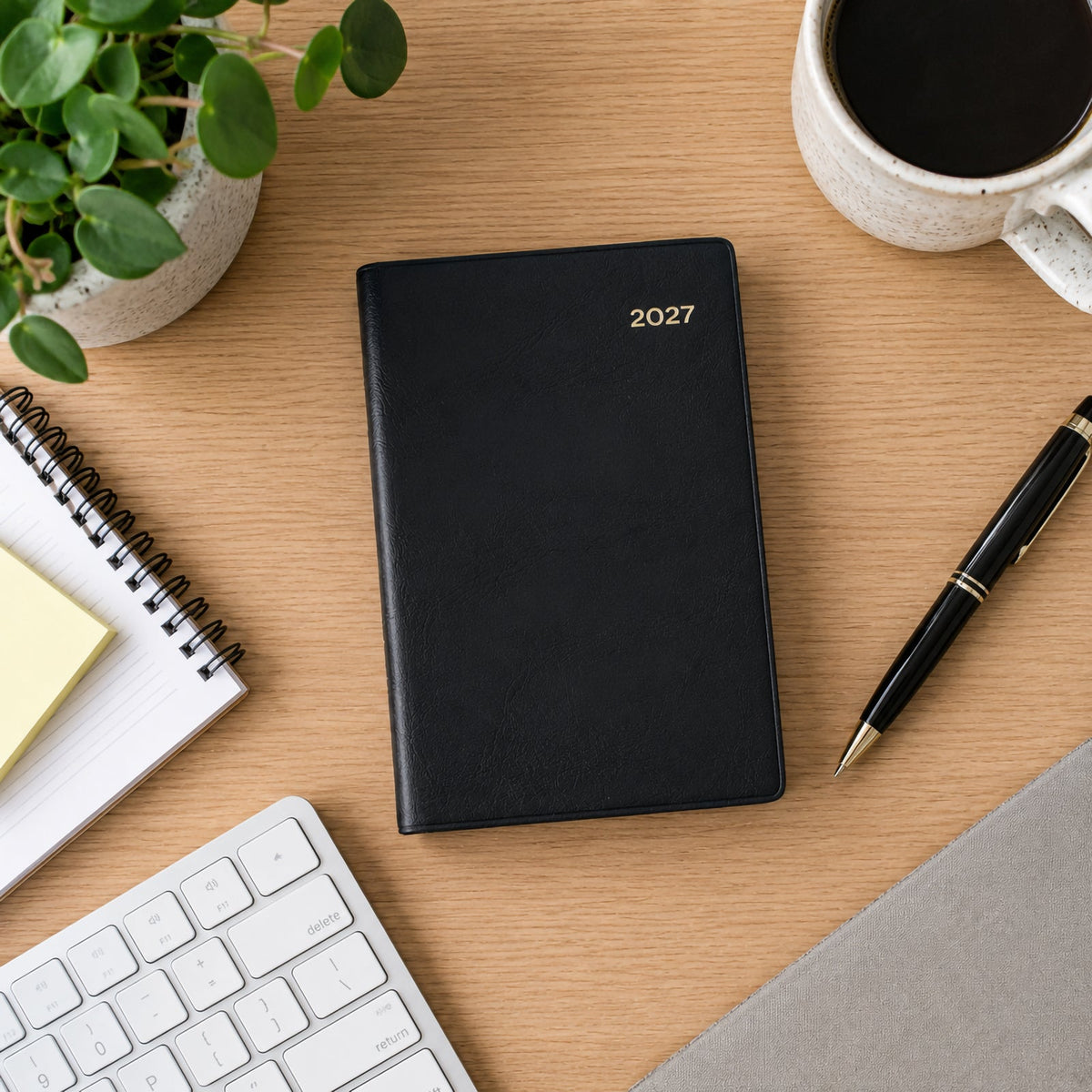 Collins Belmont Pocket Diary 2027 A7 Day to a Page Black