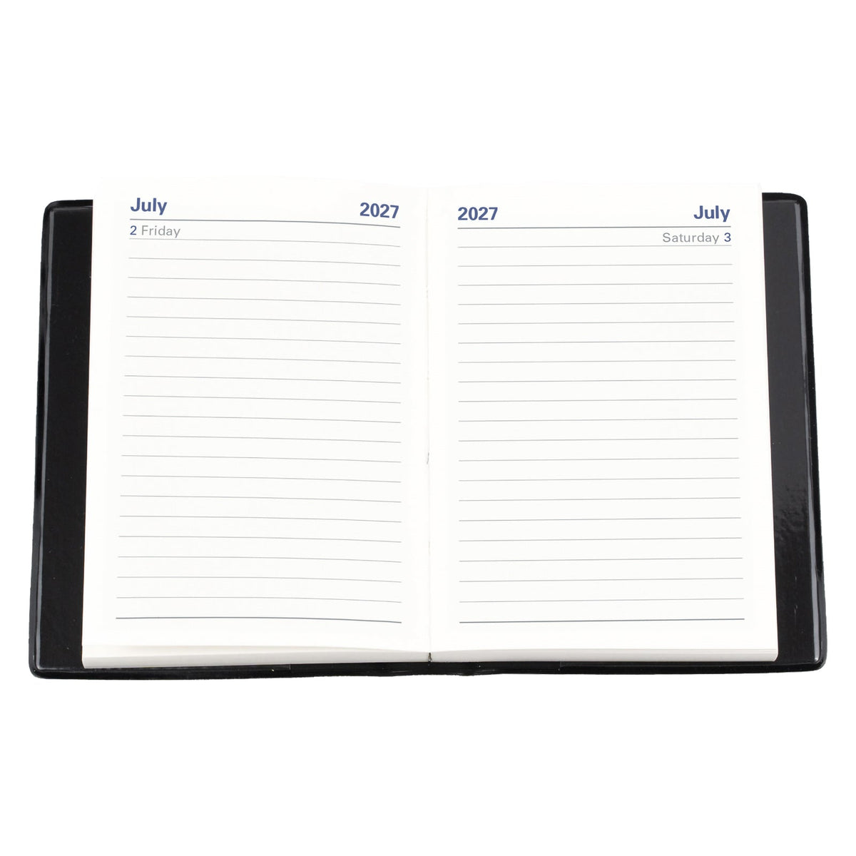 Collins Belmont Pocket Diary 2027 A7 Day to a Page Black