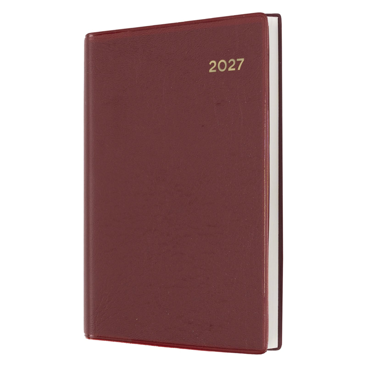 Collins Belmont Pocket Diary 2027 A7 Day to a Page Burgundy