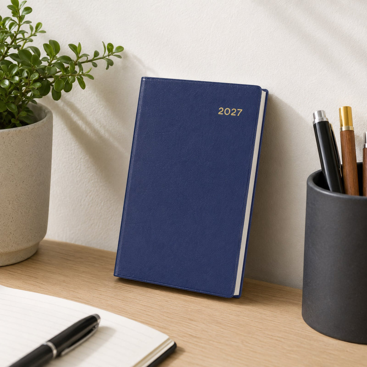 Collins Belmont Pocket Diary 2027 A7 Day to a Page Navy