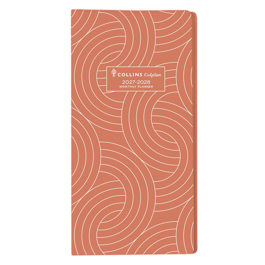 Collins Colplan 2027-28 B6/7 Month to View Planner Diary Orange