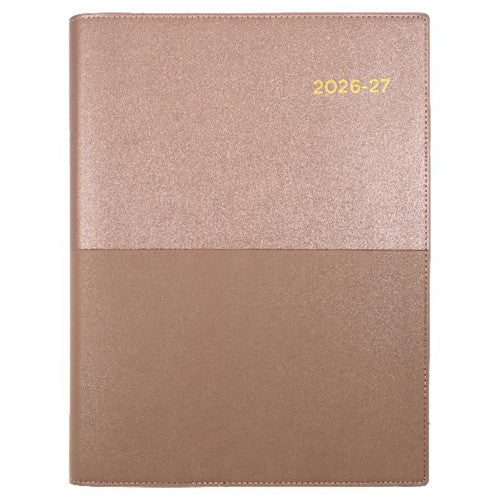 Collins Vanessa Financial Year Diary 2026-2027 A4 One Day To A Page Rose Gold