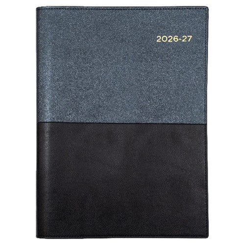 Collins Vanessa Financial Year Diary 2026-2027 A5 One Day To A Page Black