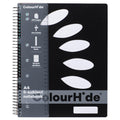 ColourHide 5 Subject Book A4 250 Page Black
