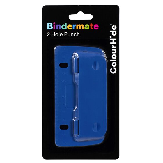 ColourHide Bindermate 2 Hole Punch Blue Pack of 6