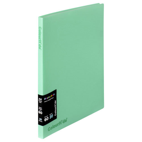 ColourHide Fixed Display Book Insert Cover 20 Sheets Biscay Green