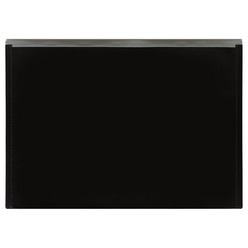 ColourHide PP Document Wallet Button Closure A4 Black Pack of 10