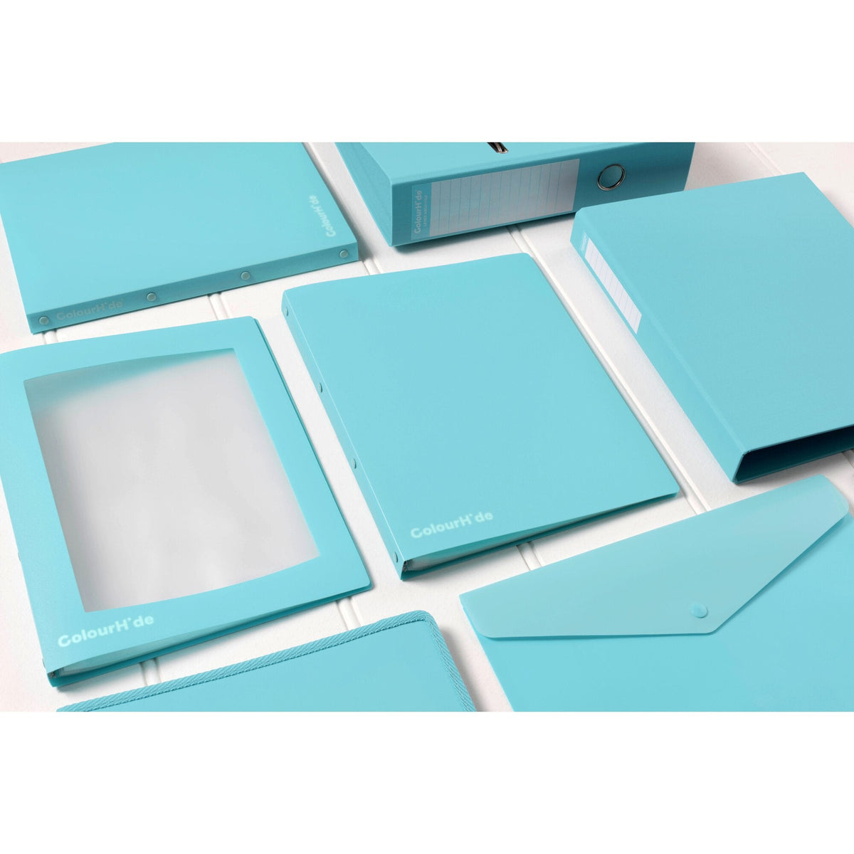 ColourHide Ring Binder A4 25mm 2D Sky Blue Box of 12