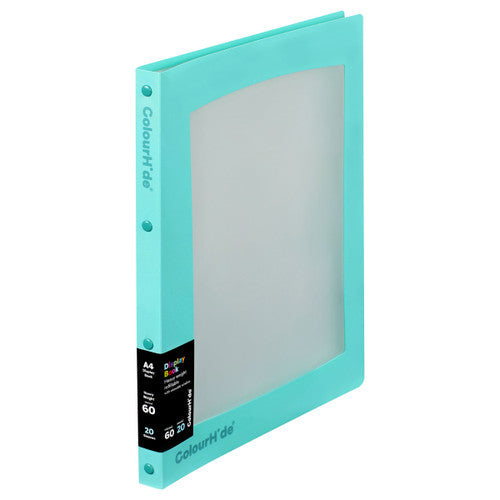ColourHide Refillable Display Book Insert 20 Sheets Aqua