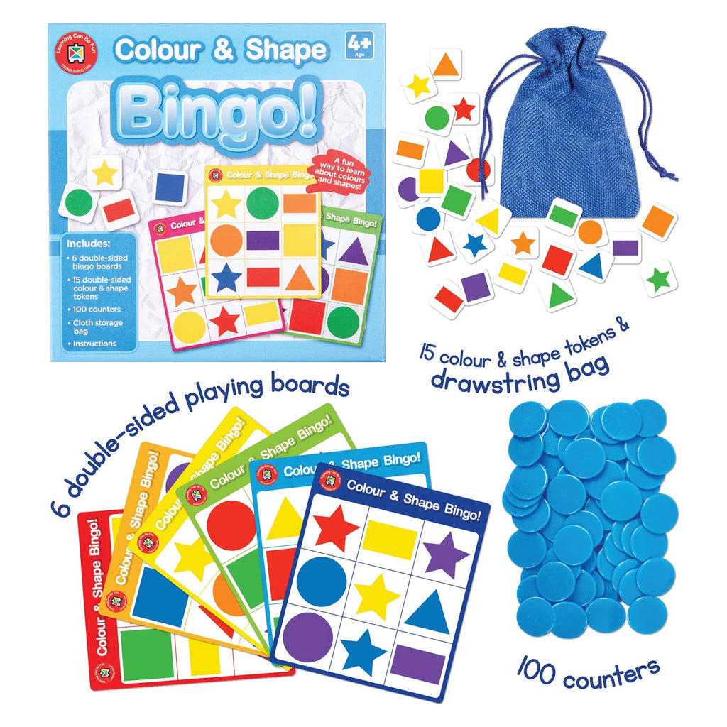 Colour and Shape Bingo