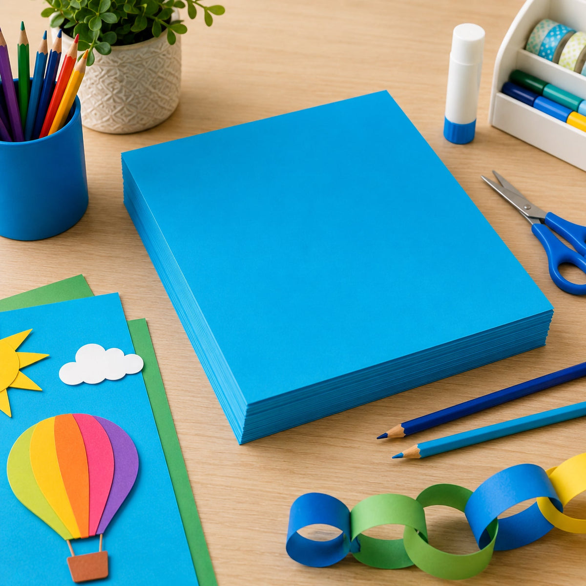 Colourful Days Coloured Board FSC 200gsm A3 Marine Blue Pack 100