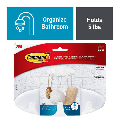 Command Bathroom Multi-Hook (2.2kg)