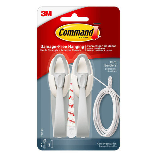 Command Cord Bundlers Medium White 2 Pack