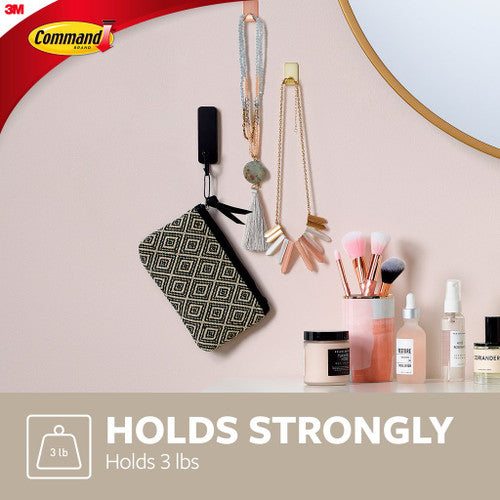 Command Hook with 2 Strips Medium Matte Black (1.3kg)