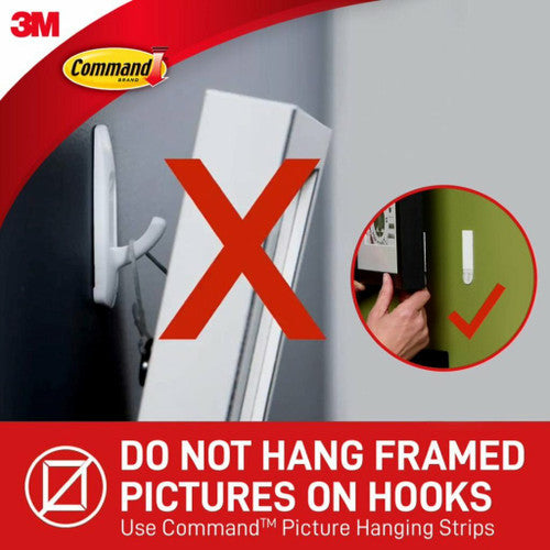Command Hooks Small White 2 Pack (450g)