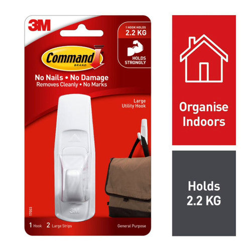 Command Large Hook White (2.2kg)
