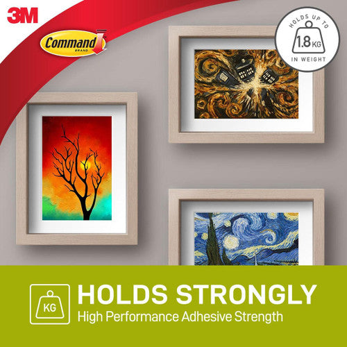 Command Sawtooth Picture Hangers 3 Pack White (1.3kg)