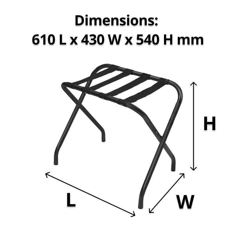 Compass Compact Luggage Rack Black Pack of 4
