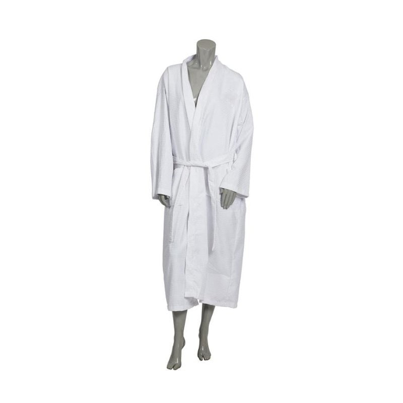 Compass Cotton Waffle Bathrobe White Pack of 10