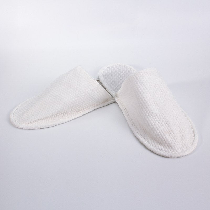 Compass Eco Slippers Closed Toe in Bio Bag White