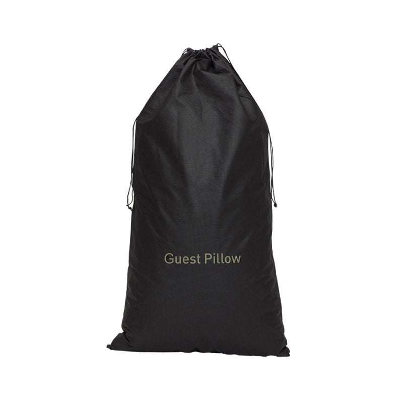 Compass Non-Woven Guest Pillow Bag Black Pack of 50