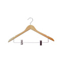 Compass Light Wood Luxury Hook Hanger with Clips 19mm Pack of 50