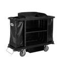 Compass Open Front Housekeeping Trolley Black