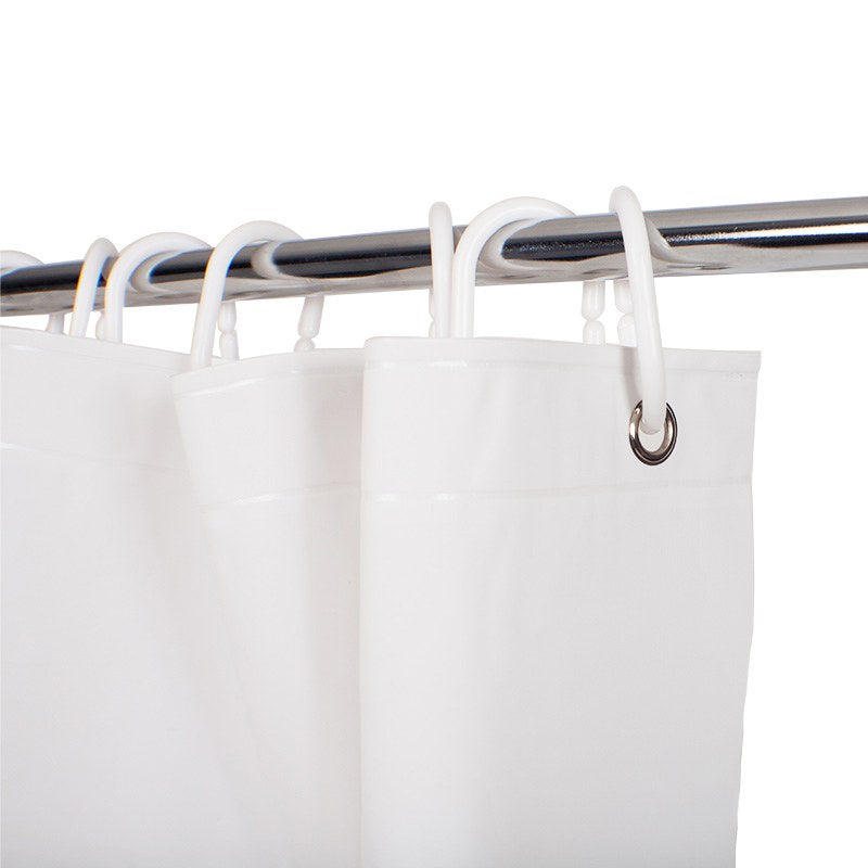 Compass Shower Curtain White 1800 x 1800mm