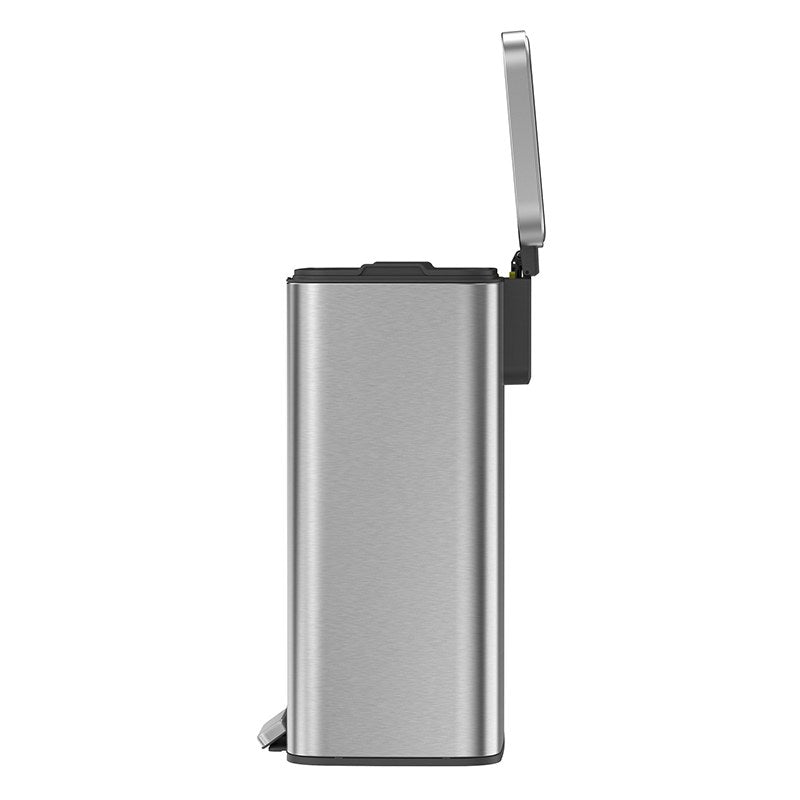 Compass Pedal Bin Brushed Stainless Steel 50L