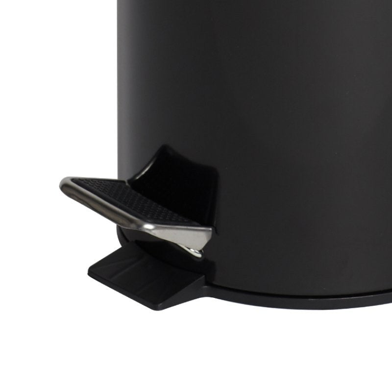 Compass Pedal Bin Powder Coated Black 5L