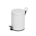 Compass Pedal Bin Powder Coated White 5L