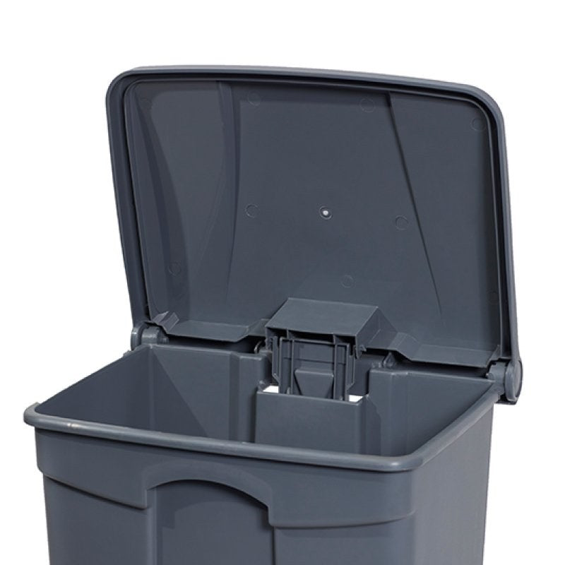 Compass Plastic Pedal Bin 68L Grey