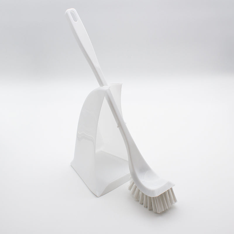 Compass Plastic Toilet Brush with Holder White