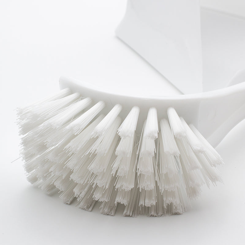 Compass Plastic Toilet Brush with Holder White