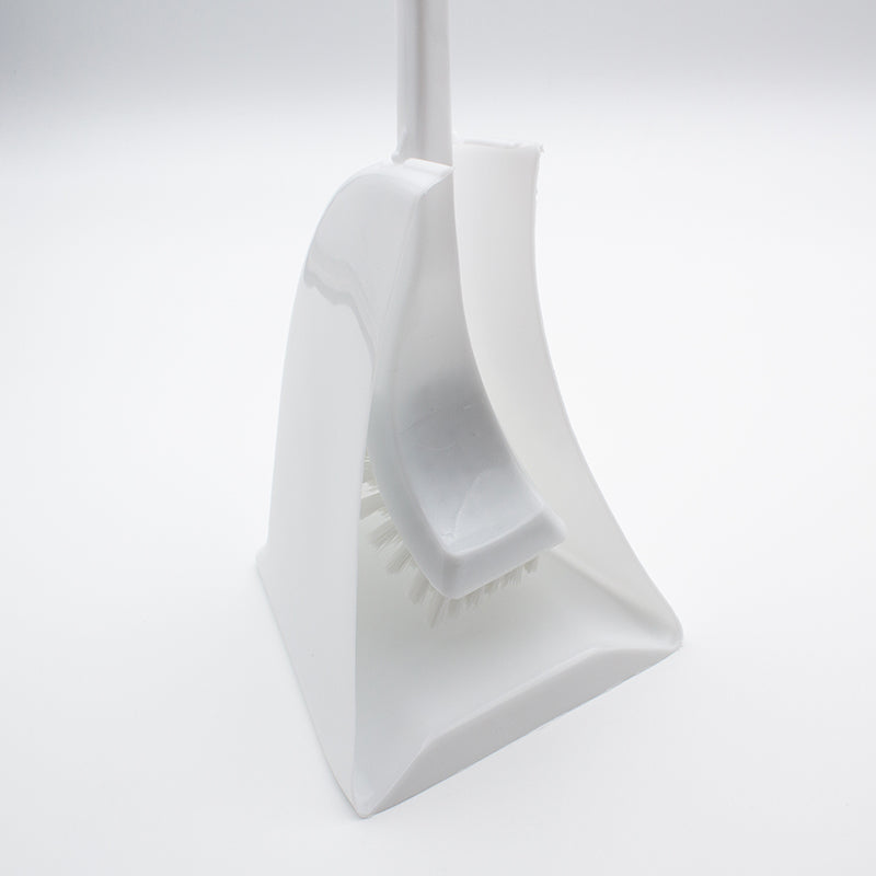 Compass Plastic Toilet Brush with Holder White