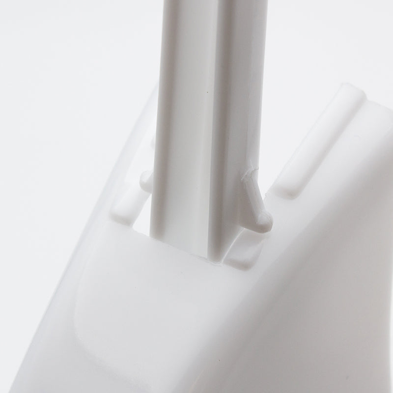 Compass Plastic Toilet Brush with Holder White