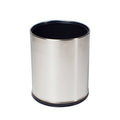 Compass Round Brushed Stainless Steel Bin with Liner 10L