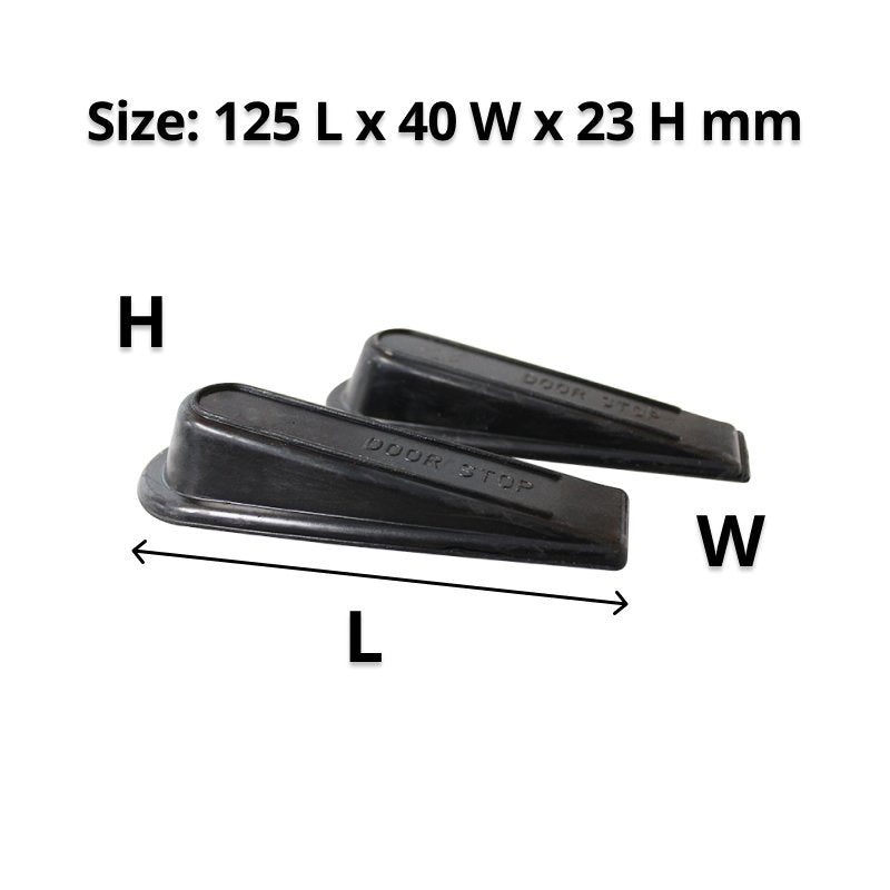 Compass Door Wedge Black Pack of 2