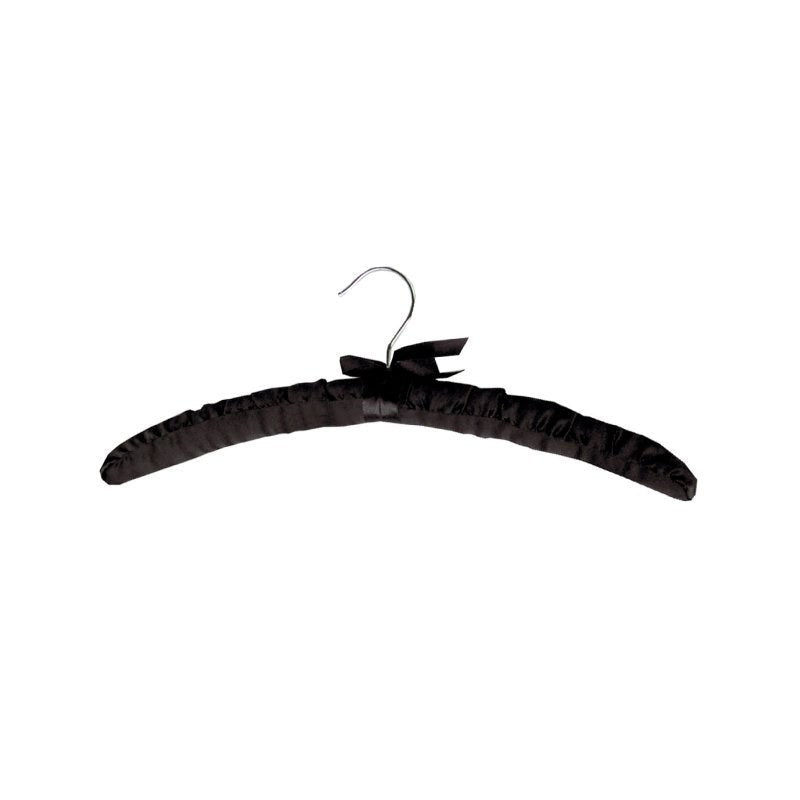 Compass Satin Hanger Black Pack of 100