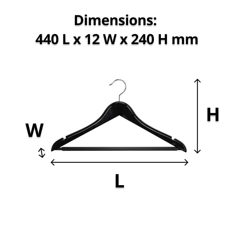 Compass Standard Hook Hanger Black 12mm Pack of 100