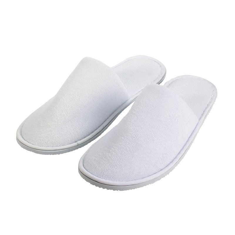 Compass Hotel Slippers Closed Toe Terry Cotton Pack of 100