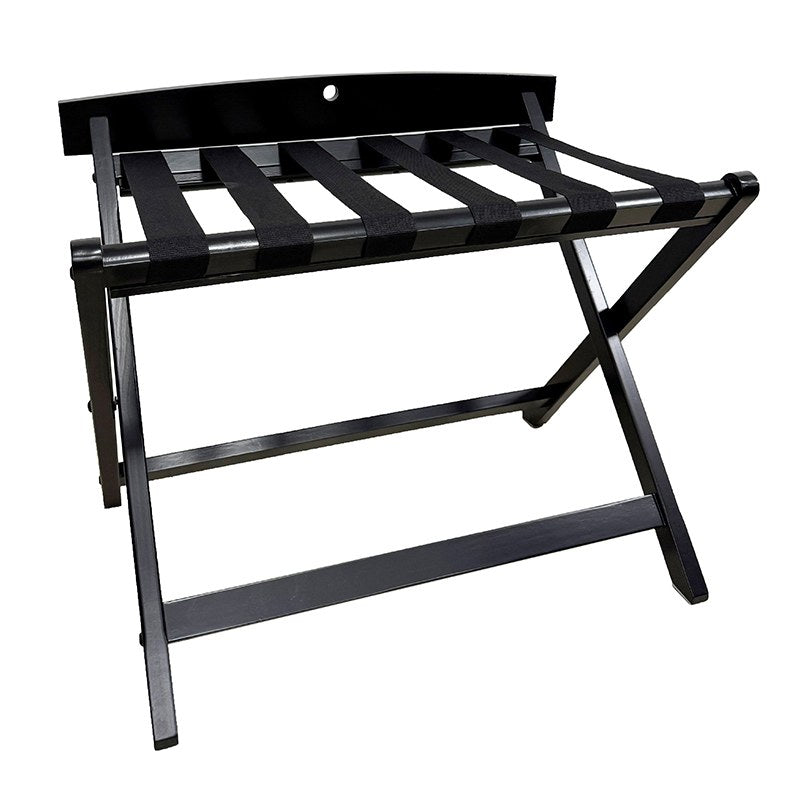 Compass Wooden Luggage Rack Black Pack of 2